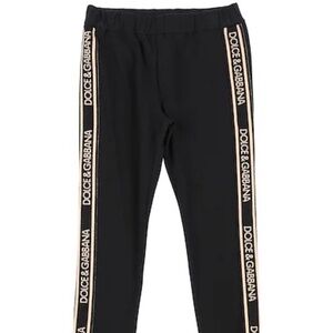 Dolce & Gabbana Leggings, Black and Gold, Girl's 5